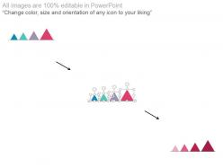 Four triangles for business infographics powerpoint slides