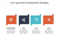 Four types brand development strategies ppt powerpoint presentation inspiration slide portrait cpb