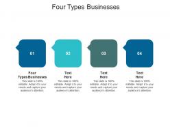 Four types businesses ppt powerpoint presentation pictures guide cpb