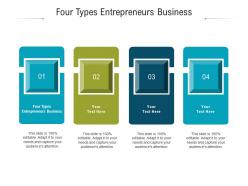 Four types entrepreneurs business ppt powerpoint presentation summary design inspiration cpb