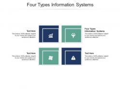 Four Types Information Systems Ppt Powerpoint Presentation Styles ...