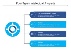Four types intellectual property ppt powerpoint presentation styles templates cpb