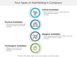 Four types of assimilating in company