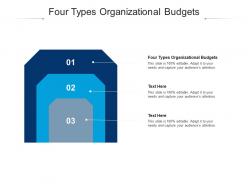 Four types organizational budgets ppt powerpoint presentation summary smartart cpb