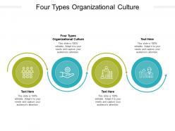 Four types organizational culture ppt powerpoint presentation sample cpb