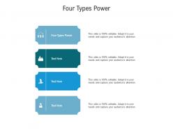 Four types power ppt powerpoint presentation summary display cpb