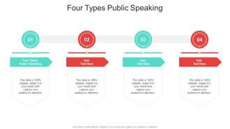 Four Types Public Speaking In Powerpoint And Google Slides Cpb