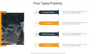 Four Types Publicity In Powerpoint And Google Slides Cpb