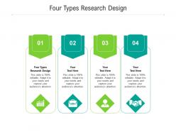 Four types research design ppt powerpoint presentation gallery graphics pictures cpb