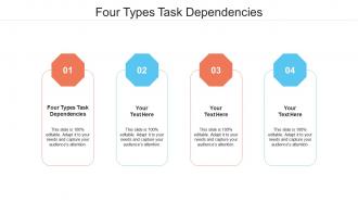 Four types task dependencies ppt powerpoint presentation icon example topics cpb