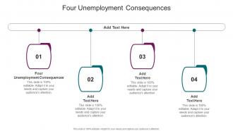 Four Unemployment Consequences In Powerpoint And Google Slides Cpb
