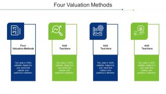 Four Valuation Methods Ppt Powerpoint Presentation Professional Infographics Cpb