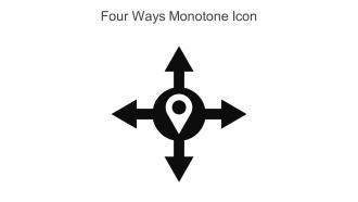 Four Ways Monotone Icon In Powerpoint Pptx Png And Editable Eps Format