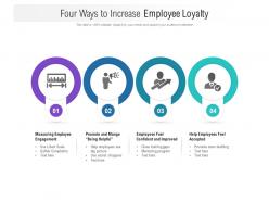 Four Ways To Increase Employee Loyalty