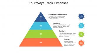 Four ways track expenses ppt powerpoint presentation portfolio rules cpb