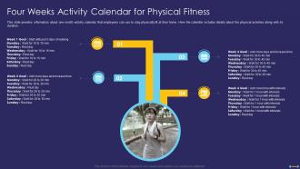Four Weeks Activity Calendar For Physical Fitness Workplace Fitness Culture Playbook