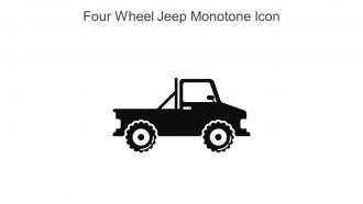 Four Wheel Jeep Monotone Icon In Powerpoint Pptx Png And Editable Eps Format