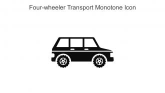 Four Wheeler Transport Monotone Icon In Powerpoint Pptx Png And Editable Eps Format