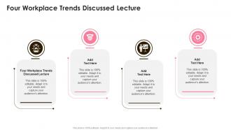 Four Workplace Trends Discussed Lecture In Powerpoint And Google Slides Cpb