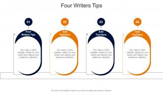 Four Writers Tips In Powerpoint And Google Slides Cpb