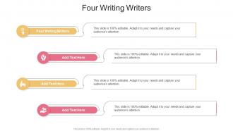 Four Writing Writers In Powerpoint And Google Slides Cpb