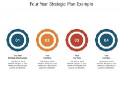 Four year strategic plan example ppt powerpoint presentation professional show cpb