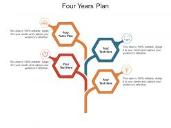 Four years plan ppt powerpoint presentation show layout cpb