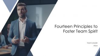 Fourteen Principles To Foster Team Spirit PPT Presentation AT Fourteen Principles To Foster Team Spirit PPT Presentation AT