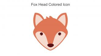 Fox Head Colored Icon In Powerpoint Pptx Png And Editable Eps Format