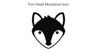 Fox Head Monotone Icon In Powerpoint Pptx Png And Editable Eps Format