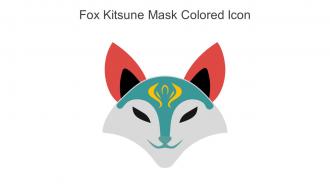 Fox Kitsune Mask Colored Icon In Powerpoint Pptx Png And Editable Eps Format