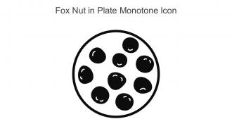 Fox Nut In Plate Monotone Icon In Powerpoint Pptx Png And Editable Eps Format