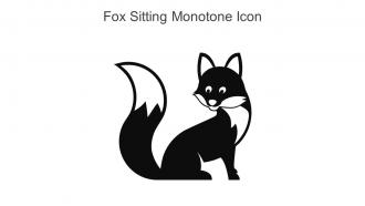 Fox Sitting Monotone Icon In Powerpoint Pptx Png And Editable Eps Format