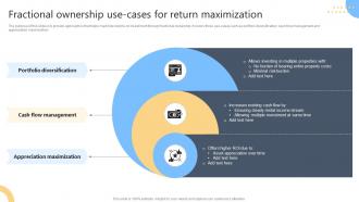 Fractional Ownership Use Cases For Return Maximization