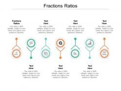 Fractions ratios ppt powerpoint presentation summary visuals cpb