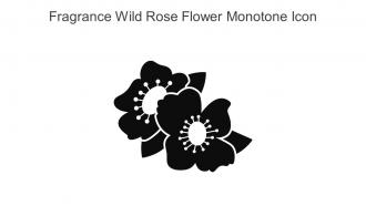 Fragrance Wild Rose Flower Monotone Icon In Powerpoint Pptx Png And Editable Eps Format