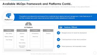 Framework and platforms contd ml devops cycle it ppt rules