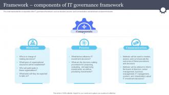 Framework Components Of It Governance Framework Information And Communications Governance Ict Governance
