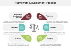 Framework development process ppt powerpoint presentation infographics deck cpb