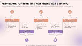 Framework For Achieving Committed Key Partners