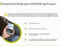 Framework for mobile app in ios mobile app proposal ppt powerpoint styles