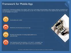 Framework for mobile app ppt powerpoint presentation file slides