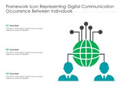 Framework icon representing digital communication occurrence between individuals