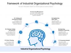 Framework of industrial organizational psychology