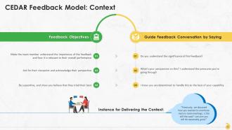 Frameworks To Give Effective Feedback Training Ppt Editable Slides