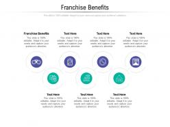 Franchise benefits ppt powerpoint presentation styles outfit cpb