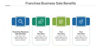 Franchise business sale benefits ppt powerpoint presentation layouts shapes cpb