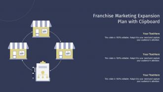 Franchise Marketing Expansion Plan With Clipboard