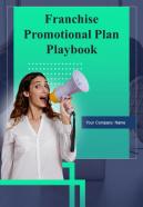 Franchise Promotional Plan Playbook Report Sample Example Document