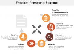 Franchise promotional strategies ppt powerpoint presentation gallery slide download cpb